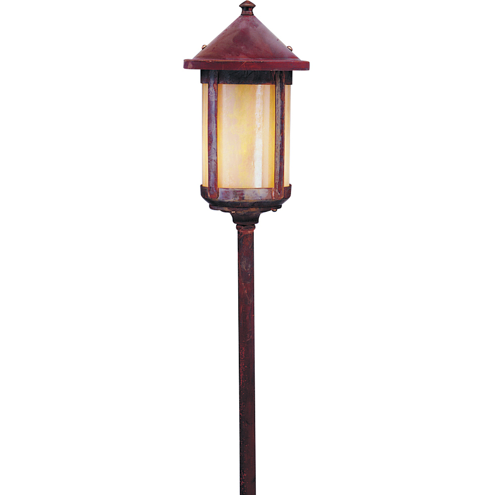Berkeley 12V 18 watt Verdigris Patina Landscape Light in Gold White Iridescent