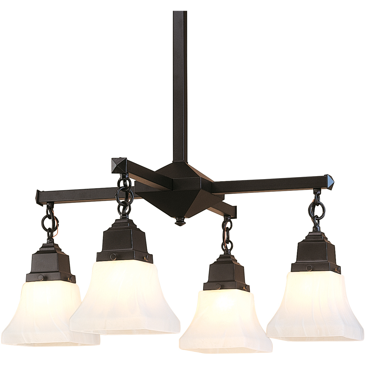 Ruskin 4 Light 23.5 inch Verdigris Patina Chandelier Ceiling Light, Glass Sold Separately