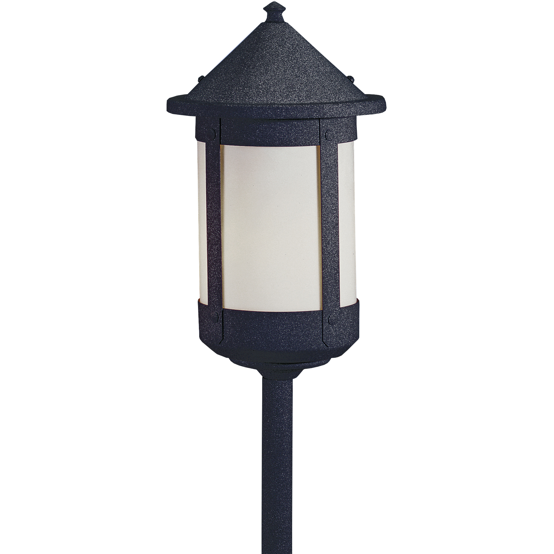 Berkeley 120V 60 watt Verdigris Patina Landscape Light in White Opalescent
