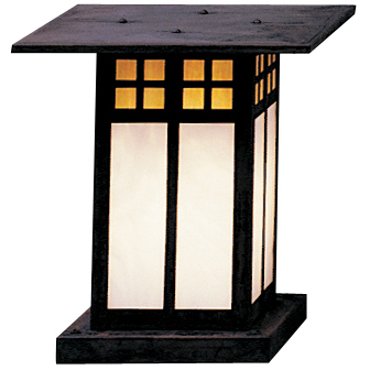 Glasgow 1 Light 9.75 inch Bronze Column Mount in White Opalescent