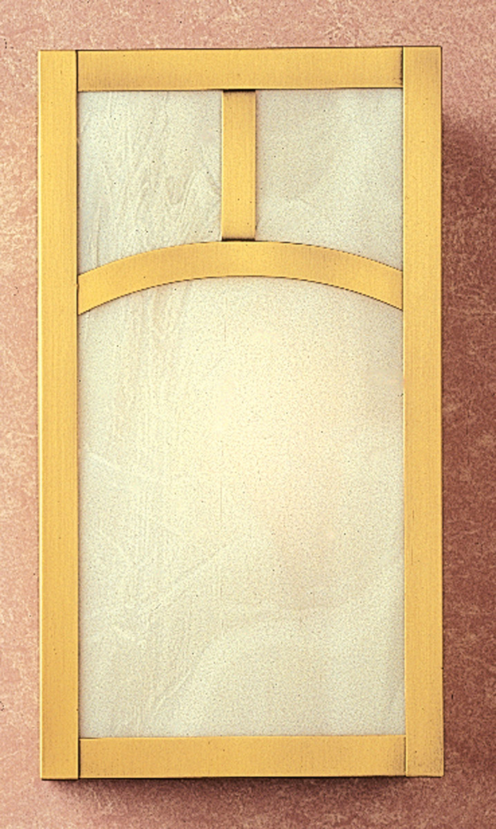 Mission 1 Light 7 inch Bronze Wall Mount Wall Light in Frosted