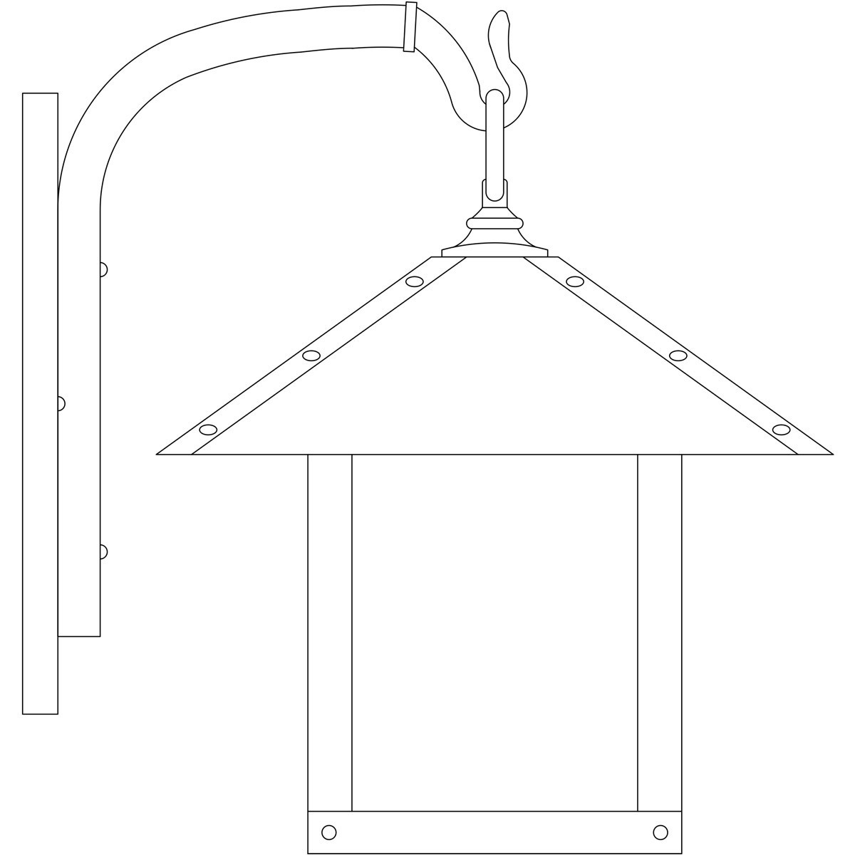 Timber Ridge 1 Light 12 inch Bronze Wall Mount Wall Light in Amber Mica