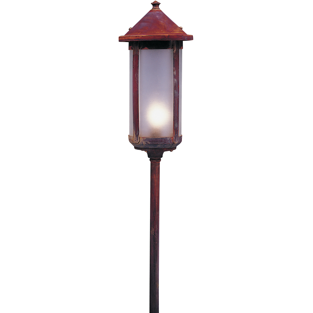 Berkeley 12V 18 watt Mission Brown Landscape Light in Gold White Iridescent