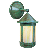 Berkeley 1 Light 17.38 inch Verdigris Patina Outdoor Wall Mount in Off White