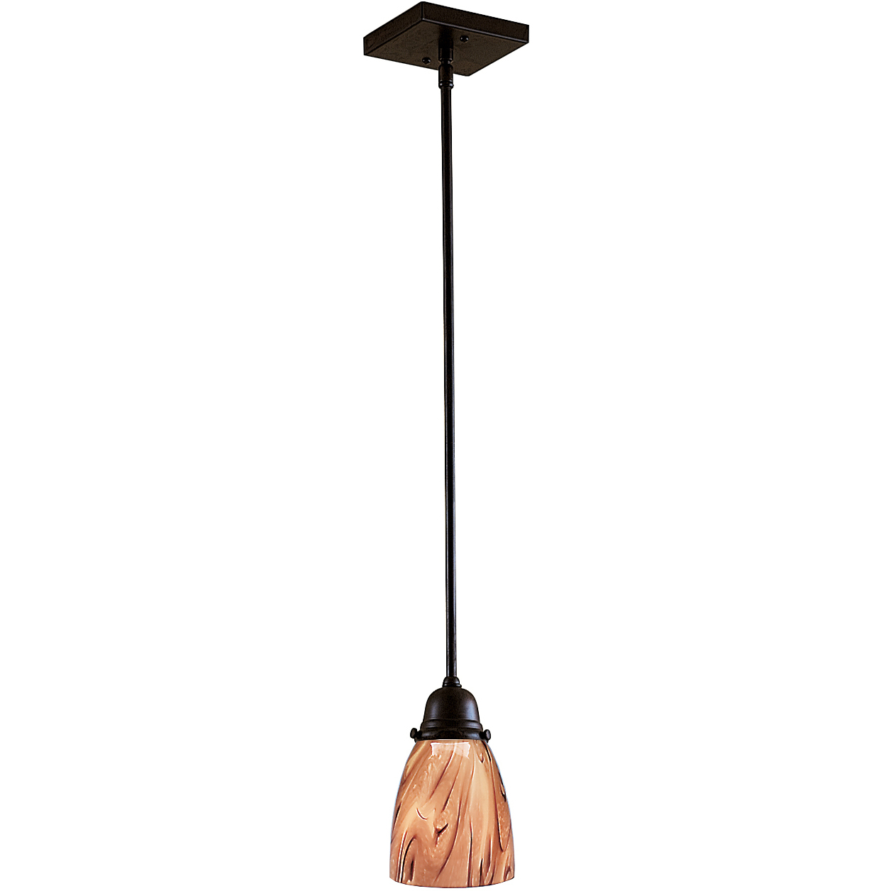 Simplicity 1 Light 4 inch Antique Copper Pendant Ceiling Light, Glass Sold Separately