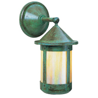 Berkeley 1 Light 14.75 inch Verdigris Patina Outdoor Wall Mount in Off White