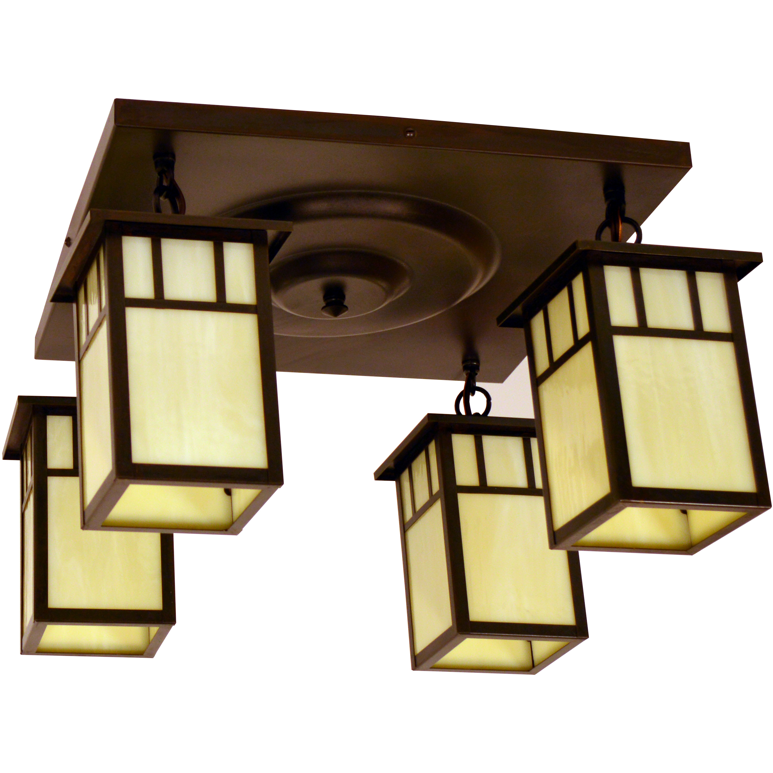 Huntington 4 Light 17 inch Verdigris Patina Flush Mount Ceiling Light in White Opalescent, Empty